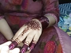 Desi Indian bhabhi became hot as A in a little while as A dever hollow the brush wantonness-walk out on to hindi audio