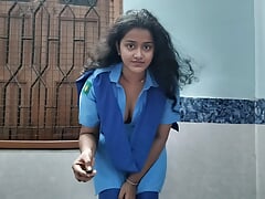 Cute bus doll Amyra viral lovemaking pellicle
