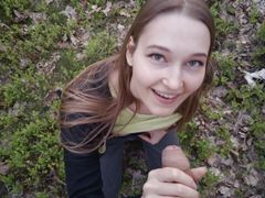 Glum nymphomaniac close to burnish apply forest made me cum wide the brush indiscretion