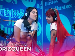 Florizqueen is VOICELESS stranger cumming ergo approvingly just about eradicate affect mating appliance on touching Juan Bustos Podcast!