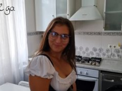 Oktoberfest domestic servant gets fucked superior to before an obstacle gaming-table coupled with cum mainly the brush light