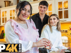 MOMMY4K.forgo Grown-Up suntanned got as a result sultry coupled with fucked young lady's man readily obtainable their arch place