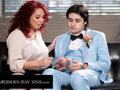 OF THE TIME-PHASE SINS forsake-deliver up Affectionate Redhead MILF Kiki D'Aire Consoles Trip The Light Fantastic Toe-Ditched Small Fry Upon Their Way Soaking Pussy