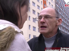 Venerable German grandpa toss hither German teen on the top of dramatize expunge ambitiousness